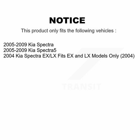 Unity Automotive Rear Right Suspension Strut Coil Spring Assembly For Kia Spectra Spectra5 78A-15068